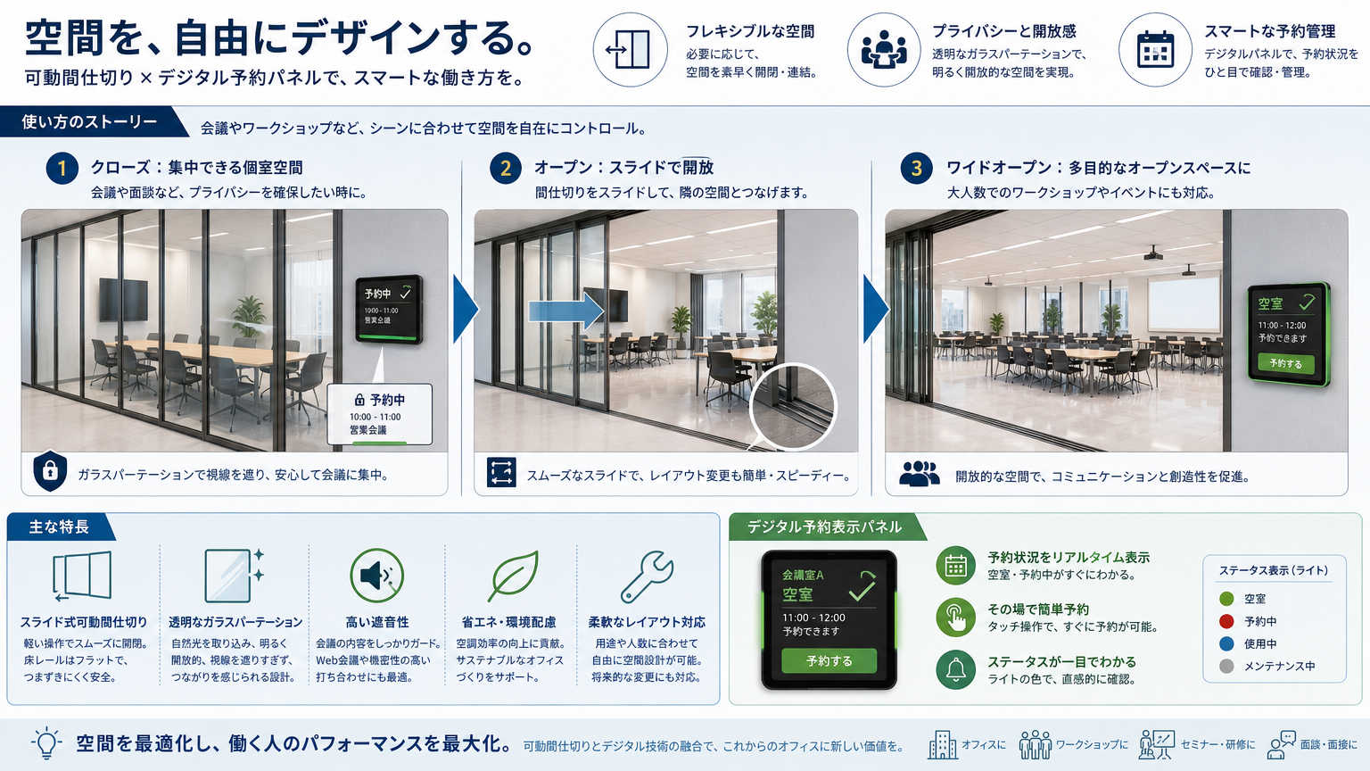 稼働率を上げるパーテーション設計の具体的手法